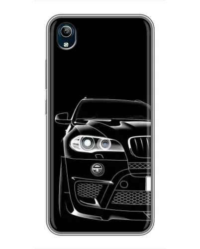 Чехол для Vivo Y91C с картинкой «Темный силуэт BMW»