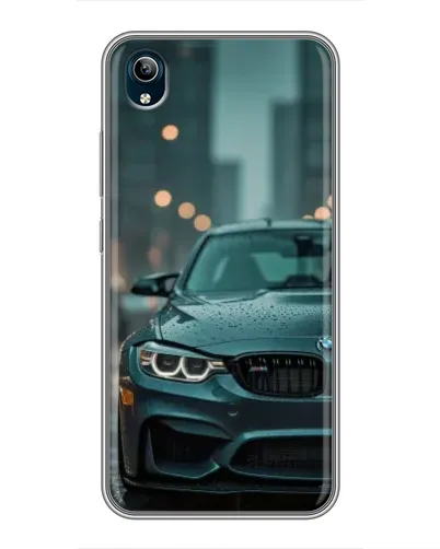 Чехол для Vivo Y91C с картинкой «BMW в огнях города»