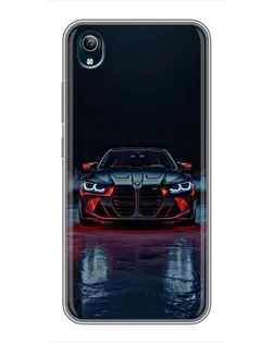Чехол для Vivo Y91C с картинкой «BMW на мокрой дороге»