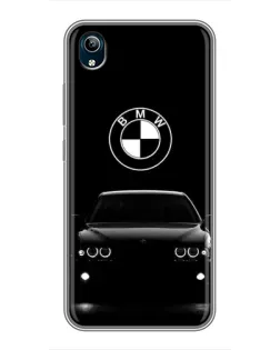 Чехол для Vivo Y91C с картинкой «BMW — взгляд из темноты»