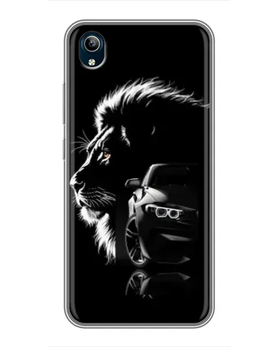 Чехол для Vivo Y91C с картинкой «BMW и лев»