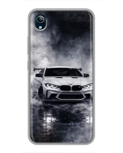 Чехол для Vivo Y91C с картинкой «BMW сквозь туман»