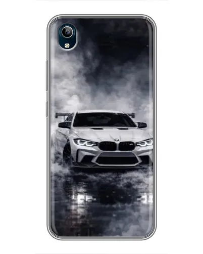 Чехол для Vivo Y91C с картинкой «BMW сквозь туман»