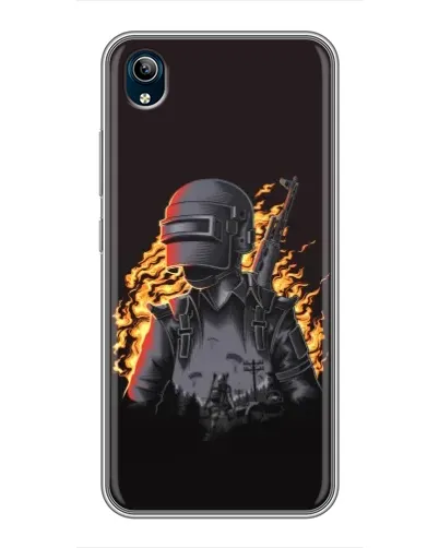 Чохол для Vivo Y91C з картинкою «PUBG — вогняний силует» Чохол для Vivo Y91C з картинкою «PUBG — вогняний силует»