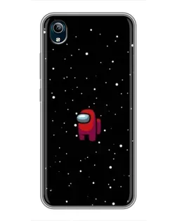 Чехол для Vivo Y91C с картинкой «Красный Among Us»