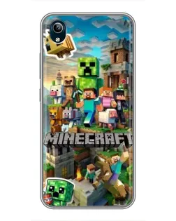 Чохол для Vivo Y91C з картинкою «Замок Minecraft»