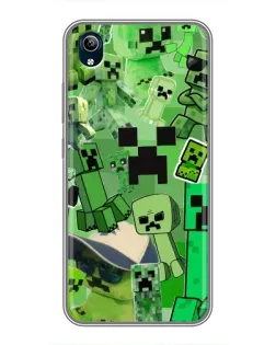 Чохол для Vivo Y91C з картинкою «Кріпери Minecraft»