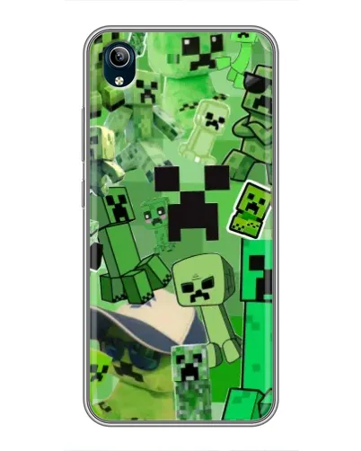 Чохол для Vivo Y91C з картинкою «Кріпери Minecraft» Чохол для Vivo Y91C з картинкою «Кріпери Minecraft»