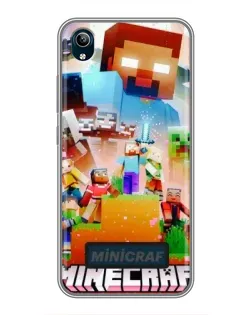Чохол для Vivo Y91C з картинкою «Minecraft герої гри»