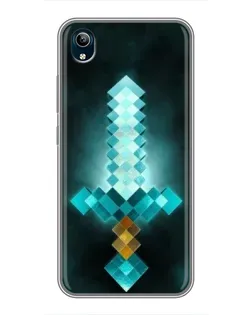 Чохол для Vivo Y91C з картинкою «Алмазний меч неон»