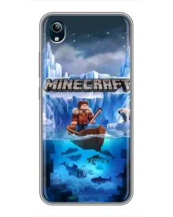 Чохол для Vivo Y91C з картинкою «Minecraft льодянийсвіт»