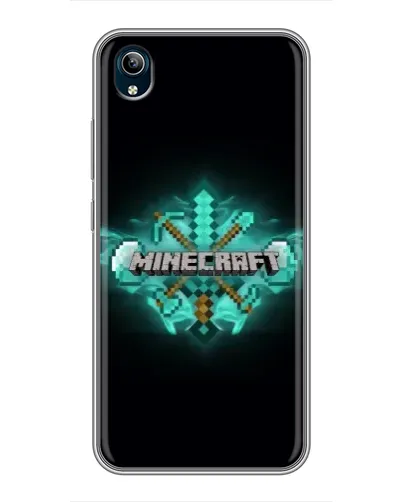 Чохол для Vivo Y91C з картинкою «Minecraft Diamond лого» Чохол для Vivo Y91C з картинкою «Minecraft Diamond лого»