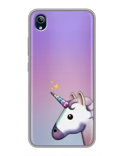 Чехол для Vivo Y91C с картинкой «Единорог градиент»