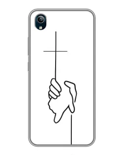 Чохол для Vivo Y91C з картинкою «Рука тримає»