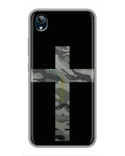 Чехол для Vivo Y91C с картинкой «Милитари Крест»