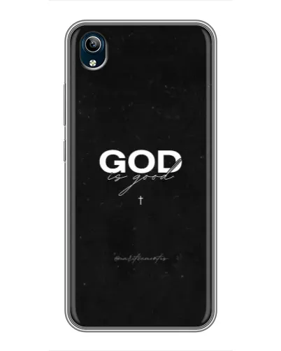 Чехол для Vivo Y91C с картинкой «GOD — Бог над всем» Чехол для Vivo Y91C с картинкой «GOD — Бог над всем»