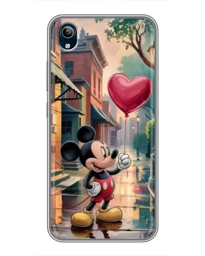Чехол для Vivo Y91C с картинкой «Микки и шарик-сердце»