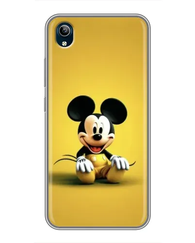 Чехол для Vivo Y91C с картинкой «Микки на желтом»