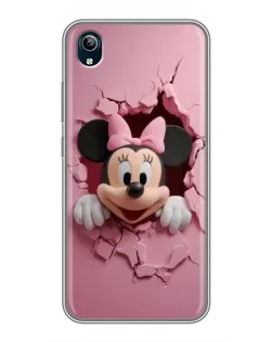 Чехол для Vivo Y91C с картинкой «Минни сквозь стену»