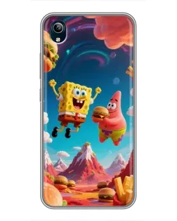 Чехол для Vivo Y91C с картинкой «Космический фастфуд» Чехол для Vivo Y91C с картинкой «Космический фастфуд»