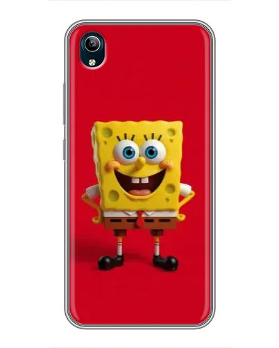 Чехол для Vivo Y91C с картинкой «Спанч Боб на красном»