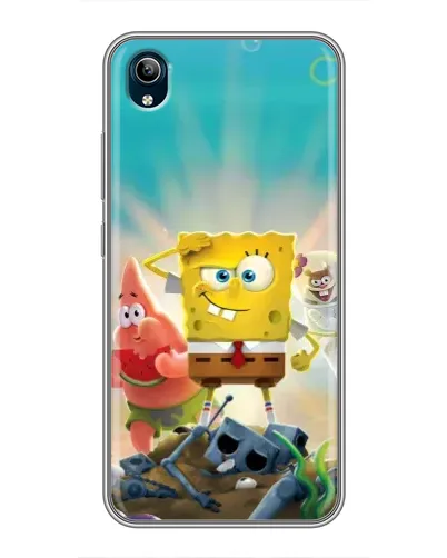 Чехол для Vivo Y91C с картинкой «Спанч Боб победитель»