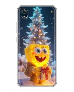 Чехол для Vivo Y91C с картинкой «Рождественский Спанч Боб» Чехол для Vivo Y91C с картинкой «Рождественский Спанч Боб»