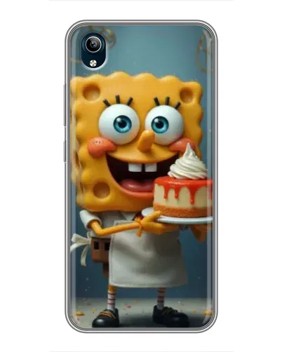 Чехол для Vivo Y91C с картинкой «Повар Спанч Боб»
