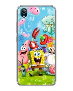 Чехол для Vivo Y91C с картинкой «Губка Боб и друзья» Чехол для Vivo Y91C с картинкой «Губка Боб и друзья»