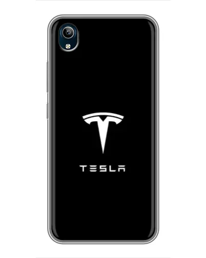 Чехол для Vivo Y91C с картинкой «Tesla White Logo» Чехол для Vivo Y91C с картинкой «Tesla White Logo»