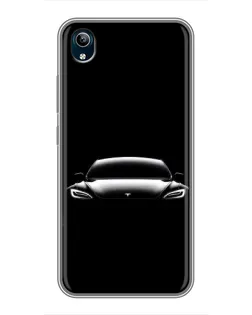 Чехол для Vivo Y91C с картинкой «Фары Tesla Night»