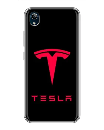 Чехол для Vivo Y91C с картинкой «Tesla Red Logo» Чехол для Vivo Y91C с картинкой «Tesla Red Logo»