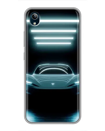 Чехол для Vivo Y91C с картинкой «Tesla в неоне» Чехол для Vivo Y91C с картинкой «Tesla в неоне»