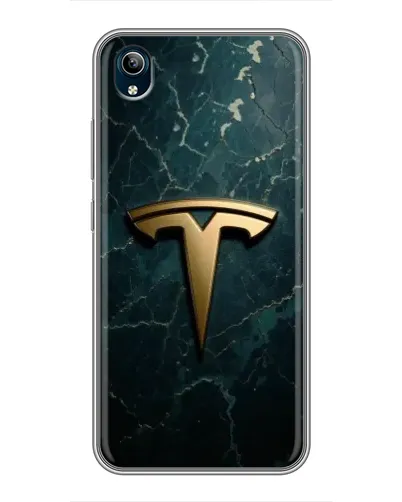 Чехол для Vivo Y91C с картинкой «Мраморная Tesla Gold» Чехол для Vivo Y91C с картинкой «Мраморная Tesla Gold»