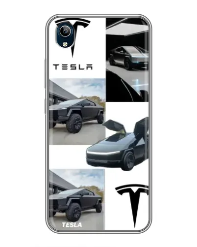 Чехол для Vivo Y91C с картинкой «Коллаж Cybertruck Tesla» Чехол для Vivo Y91C с картинкой «Коллаж Cybertruck Tesla»
