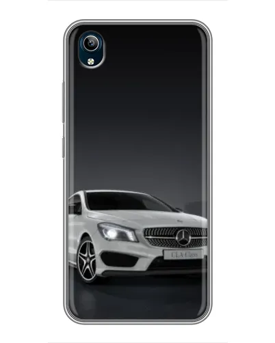 Чехол для Vivo Y91C с картинкой «Mercedes AMG GT Silver»