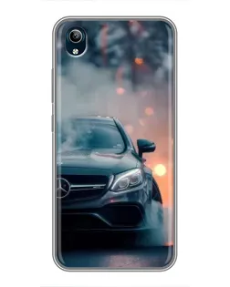 Чехол для Vivo Y91C с картинкой «Mercedes — ночной город» Чехол для Vivo Y91C с картинкой «Mercedes — ночной город»