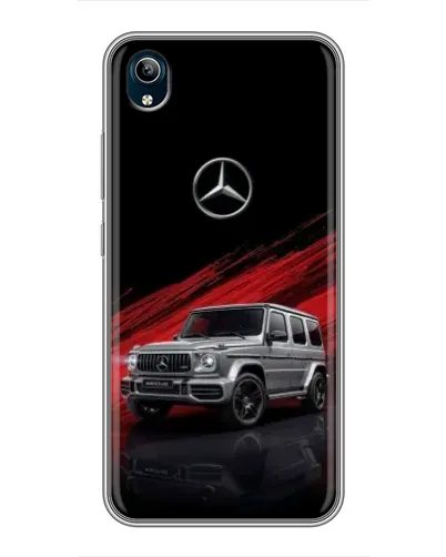 Чехол для Vivo Y91C с картинкой «Mercedes G-Class красный»