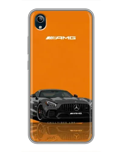 Чехол для Vivo Y91C с картинкой «Оранжевый Mercedes AMG»