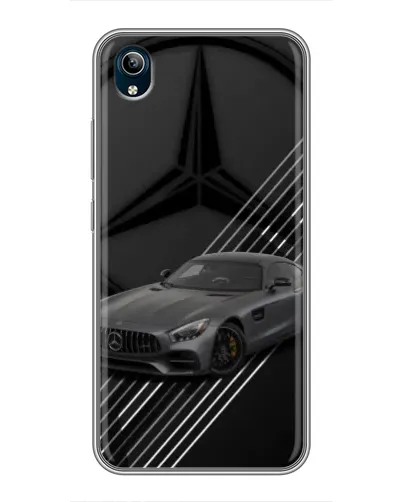 Чехол для Vivo Y91C с картинкой «Mercedes AMG — графика»