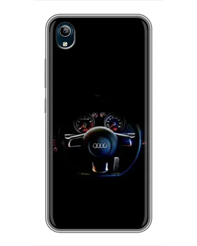 Чехол для Vivo Y91C с картинкой «Салон Audi — руль»