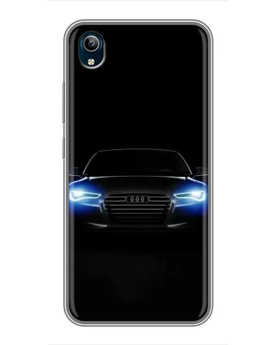 Чехол для Vivo Y91C с картинкой «Audi в неоне»