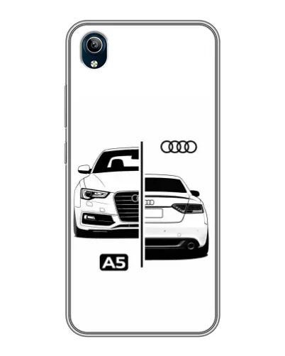 Чехол для Vivo Y91C с картинкой «Audi — контрастный дизайн»