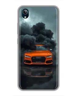 Чехол для Vivo Y91C с картинкой «Audi в облаках дыма» Чехол для Vivo Y91C с картинкой «Audi в облаках дыма»