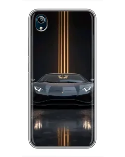 Чехол для Vivo Y91C с картинкой «Lamborghini золотые линии» Чехол для Vivo Y91C с картинкой «Lamborghini золотые линии»