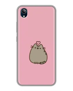 Чехол для Vivo Y91C с картинкой «Pusheen сердце» Чехол для Vivo Y91C с картинкой «Pusheen сердце»