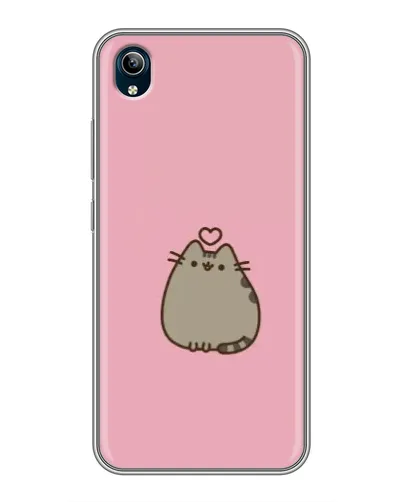 Чехол для Vivo Y91C с картинкой «Pusheen сердце»