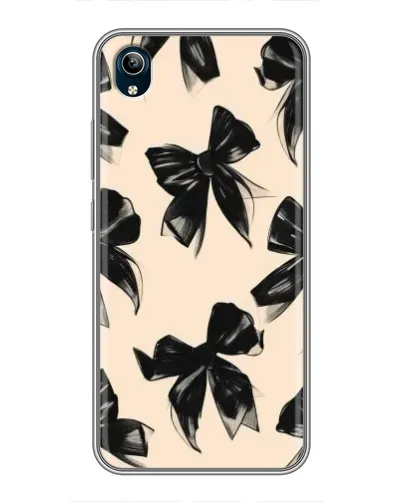Чохол для Vivo Y91C з картинкою «Патерн чорні банти» Чохол для Vivo Y91C з картинкою «Патерн чорні банти»