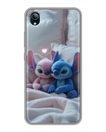 Чехол для Vivo Y91C с картинкой «Плюшевые Стич Ангел»