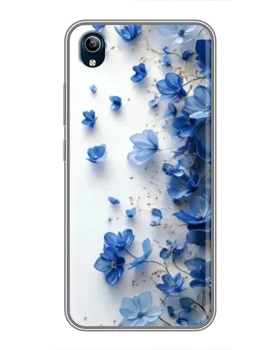 Чехол для Vivo Y91C с картинкой «Голубой цветочный каскад» Чехол для Vivo Y91C с картинкой «Голубой цветочный каскад»